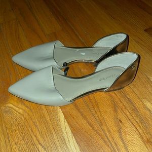 Never worn Calvin Klein leather flats